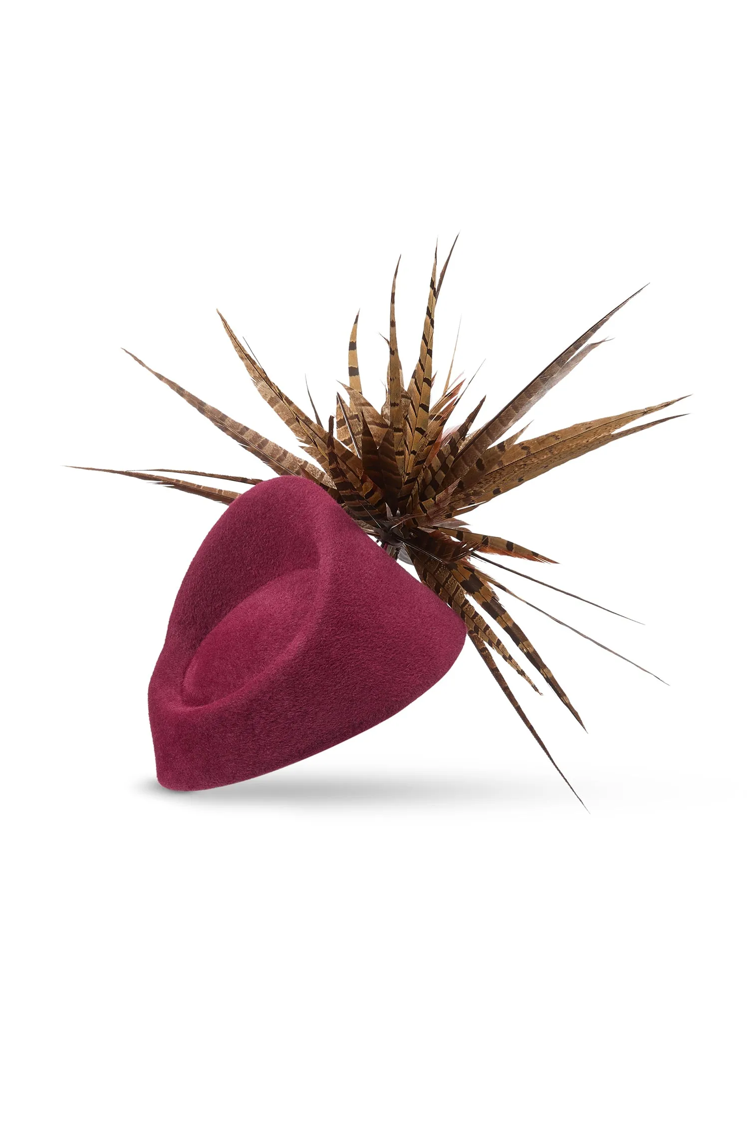 Winter's Tale Burgundy Percher Hat