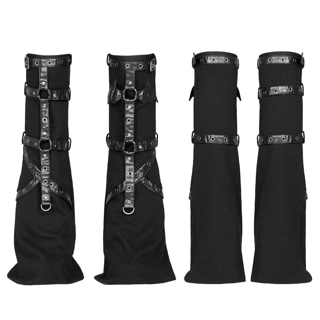 Women's Punk Flared Buckles Leg Warmers