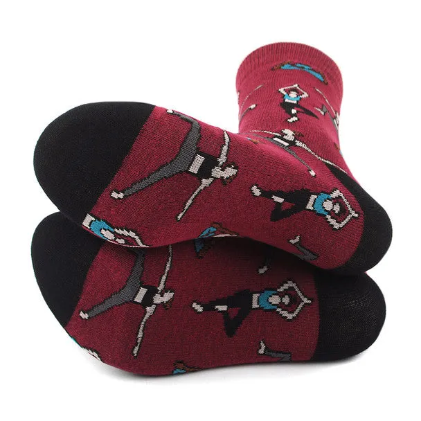 *Women's Yoga Novelty Socks