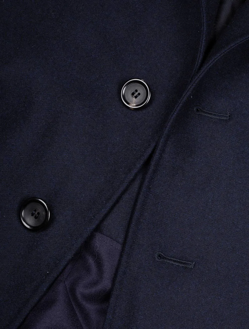 Wool Overcoat Navy