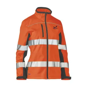 WSC - Ladies Taped Two Tone Hi Vis Soft Shell Jacket BJL6059T