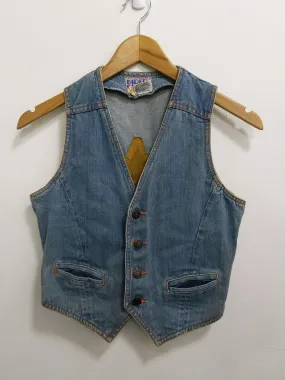 [XS] 1970s Faded Glory Denim Vest