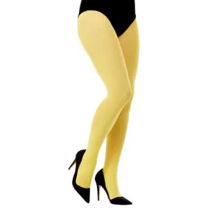 Yellow Opaque Tights